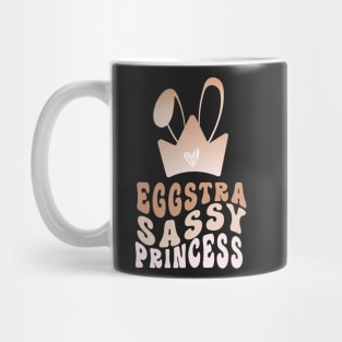 Egg-stra Sassy Caffeine Grediant Bunny Ears Princess Crown Mug